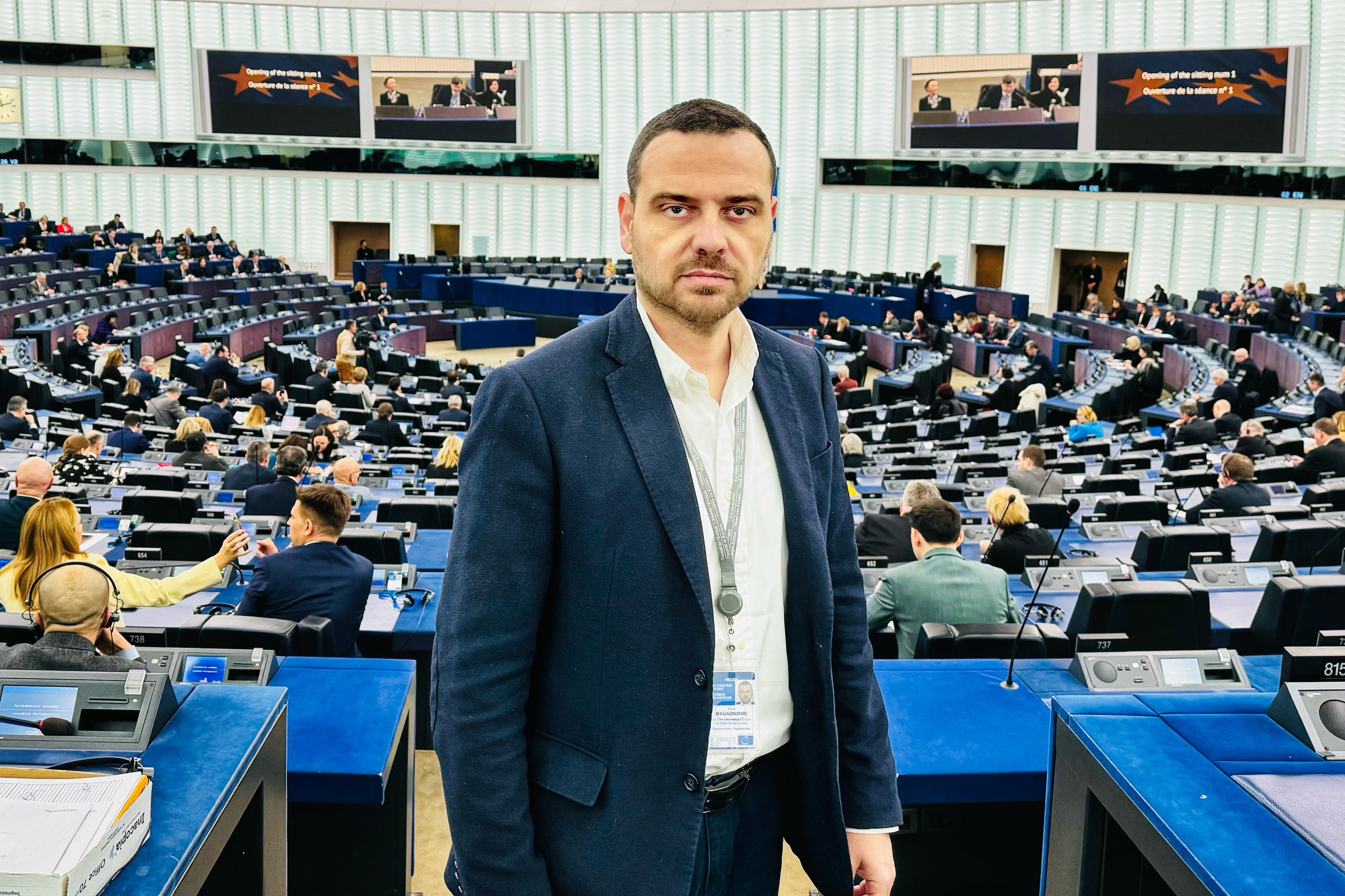 Predsjedatelj Izaslanstva PSBiH u PSVE Saša Magazinović izabran za potpredsjednika Skupine Socijalista u Vijeću Europe